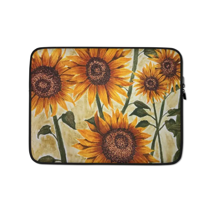 SUNFLOWERS laptop sleeve product image (2)