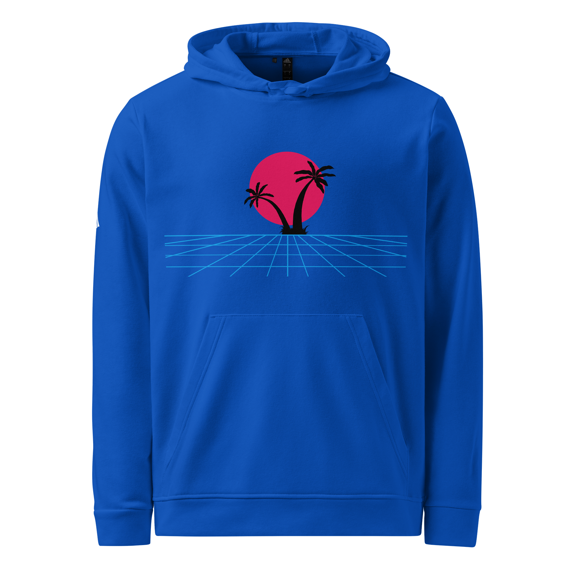 Retro Futuristic Palm Trees Hoodie product image (1)