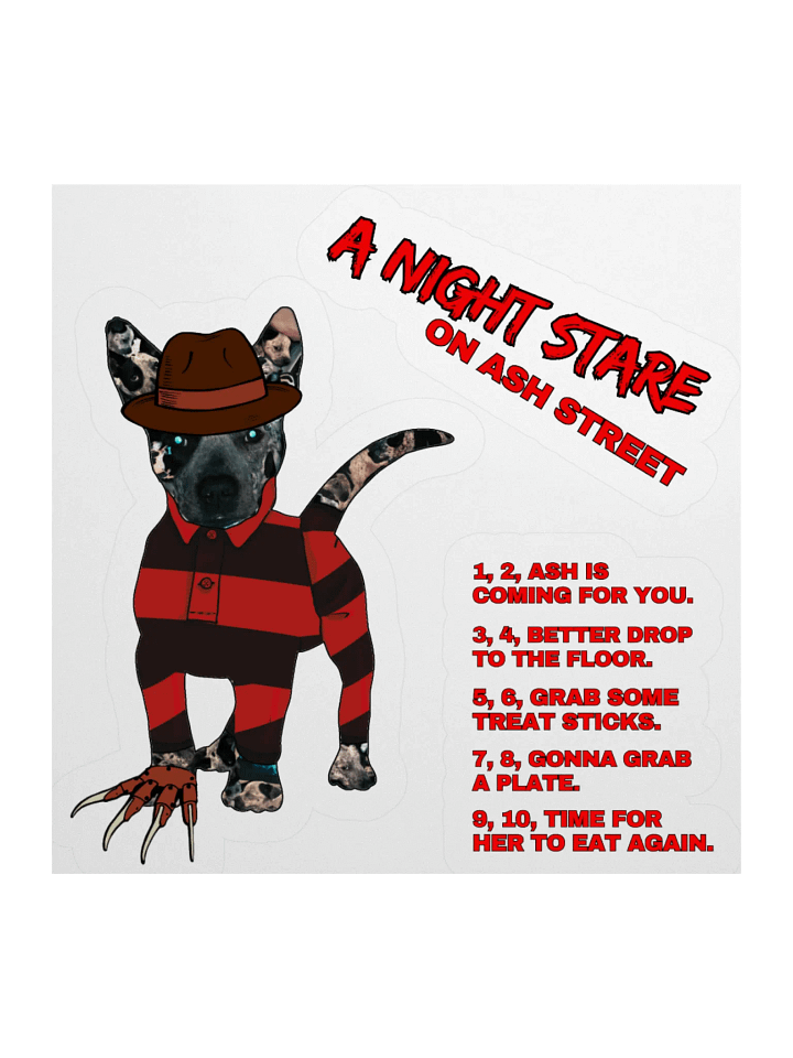 A Night Stare on Ash Street Kiss Cut Sticker Set (Clear Edge) product image (1)