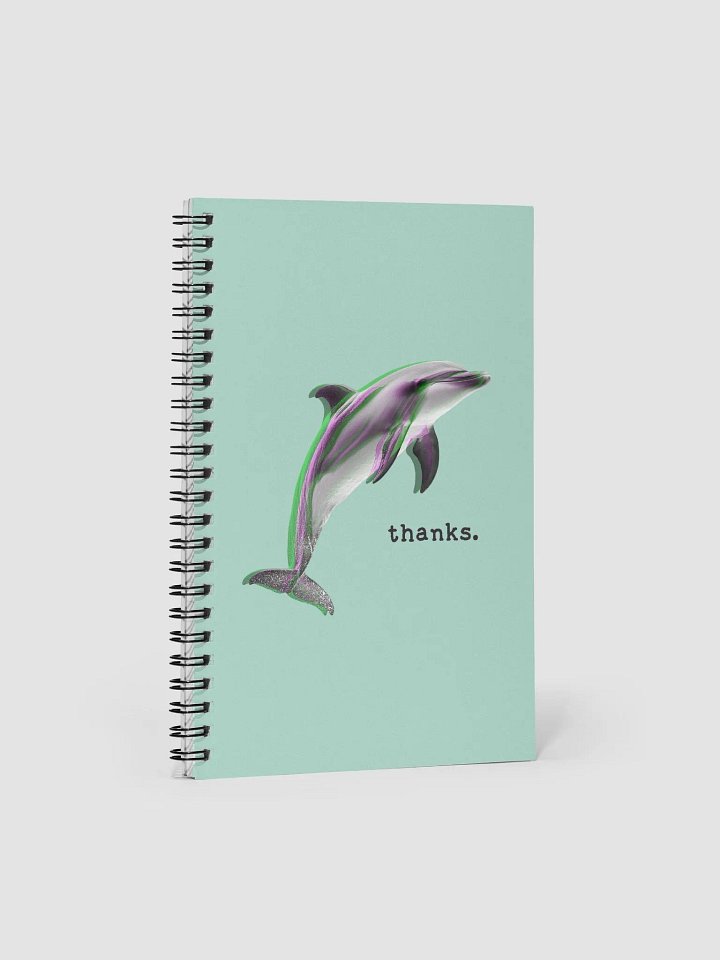 Dolphin Thanks Spiral Notebook product image (1)