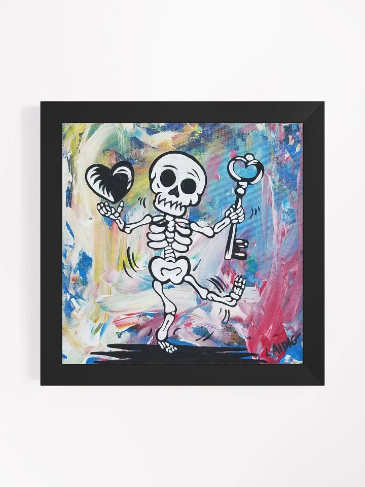 Floating Heart Mr. Bone Daddy Framed Print product image (2)