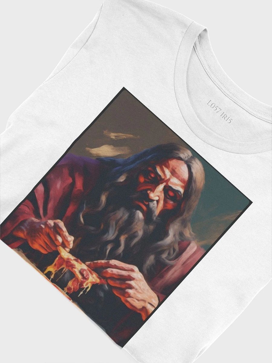 Holy Pizza Unisex Tee + Backprint product image (9)