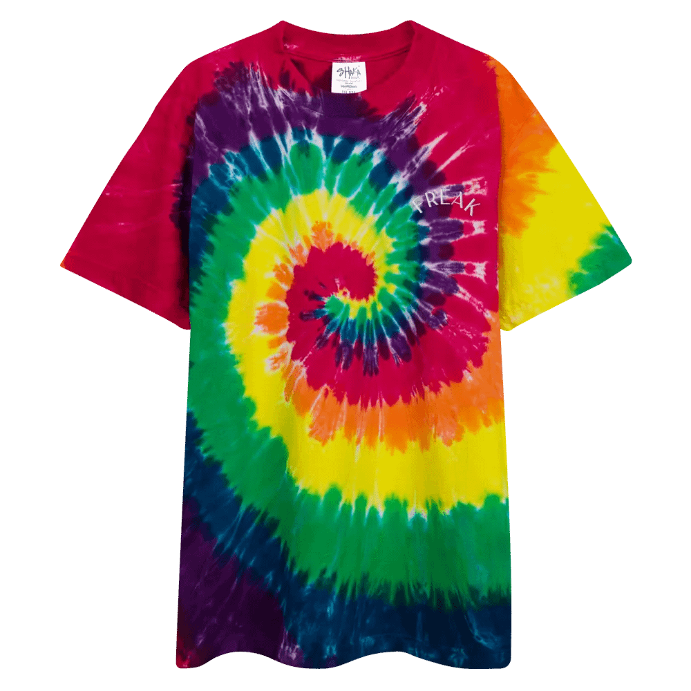 FREAK (Rainbow Gush) - Oversized Tie-Dye T-Shirt product image (3)