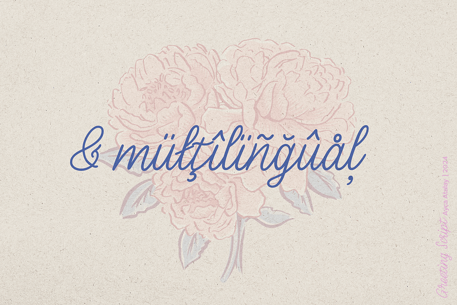 Greeting Script | A Hand Lettered Script Font product image (6)