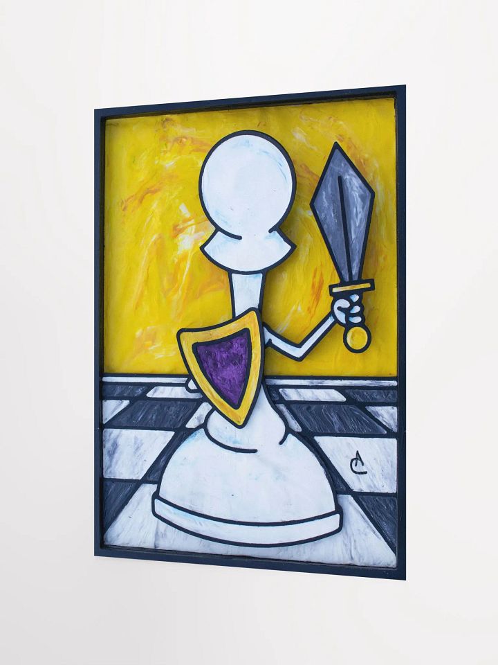 White Pawn Fighter Print product image (2)