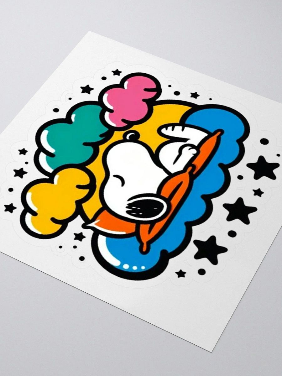 Dreamy Dog Cloud Kiss Cut Stickers product image (3)