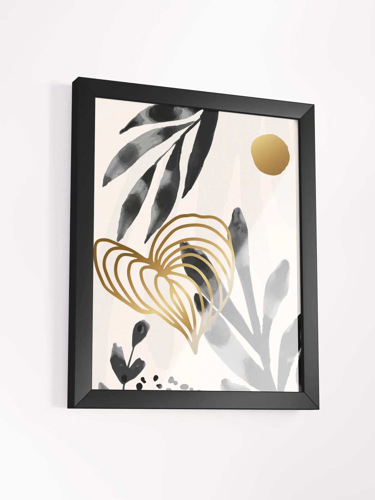 Golden Botanical Bliss Framed Poster product image (37)