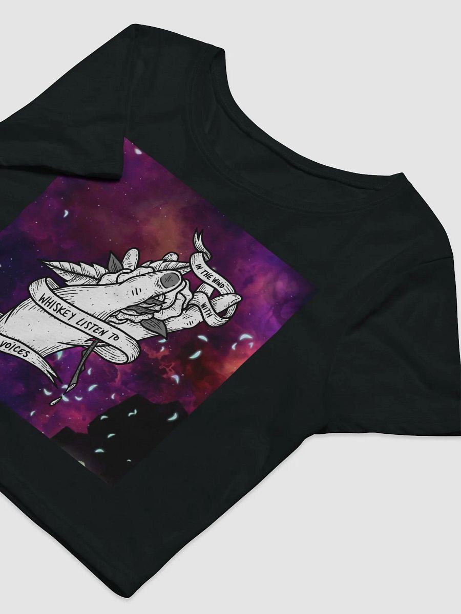 In the Wind with Whiskey Listen to Our Voices Crop tshirt product image (3)