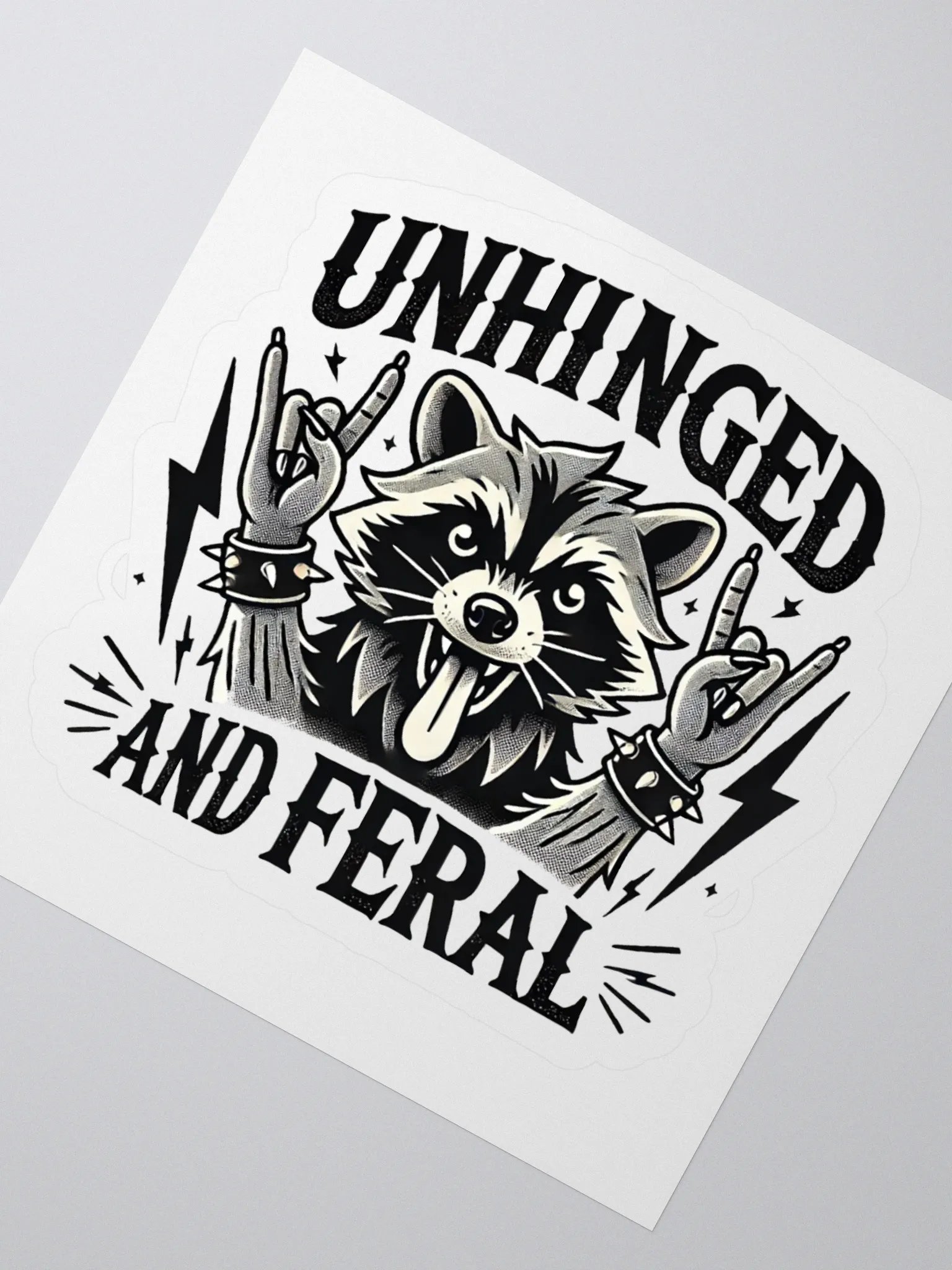 Unhinged And Feral Sticker product image (2)