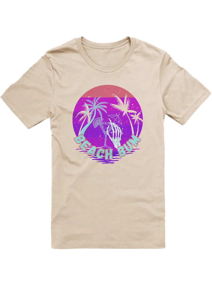 Beach Bum Skeleton Sunset T-Shirt product image (2)