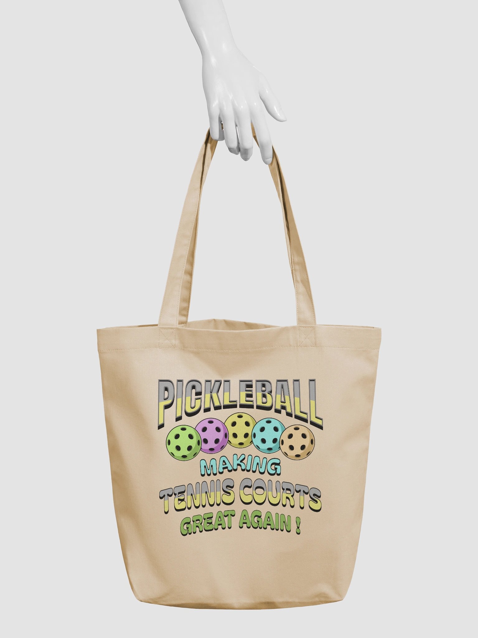 Pickleball Making Tennis Courts Great Again Revolution Eco Tote product image (6)