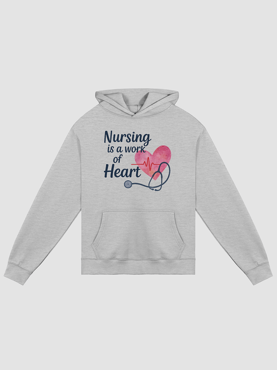 Nursing Is a Work of Heart – Cozy Fleece Hoodie product image (1)