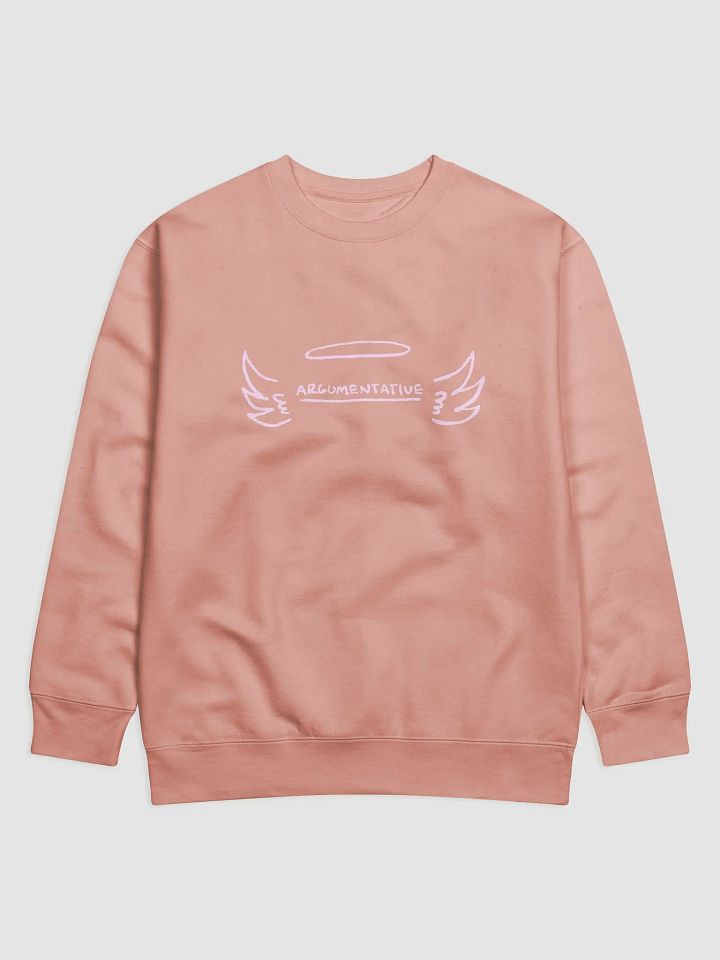 ANGELIC (light pink design) Printed Premium Cotton Crewneck product image (9)