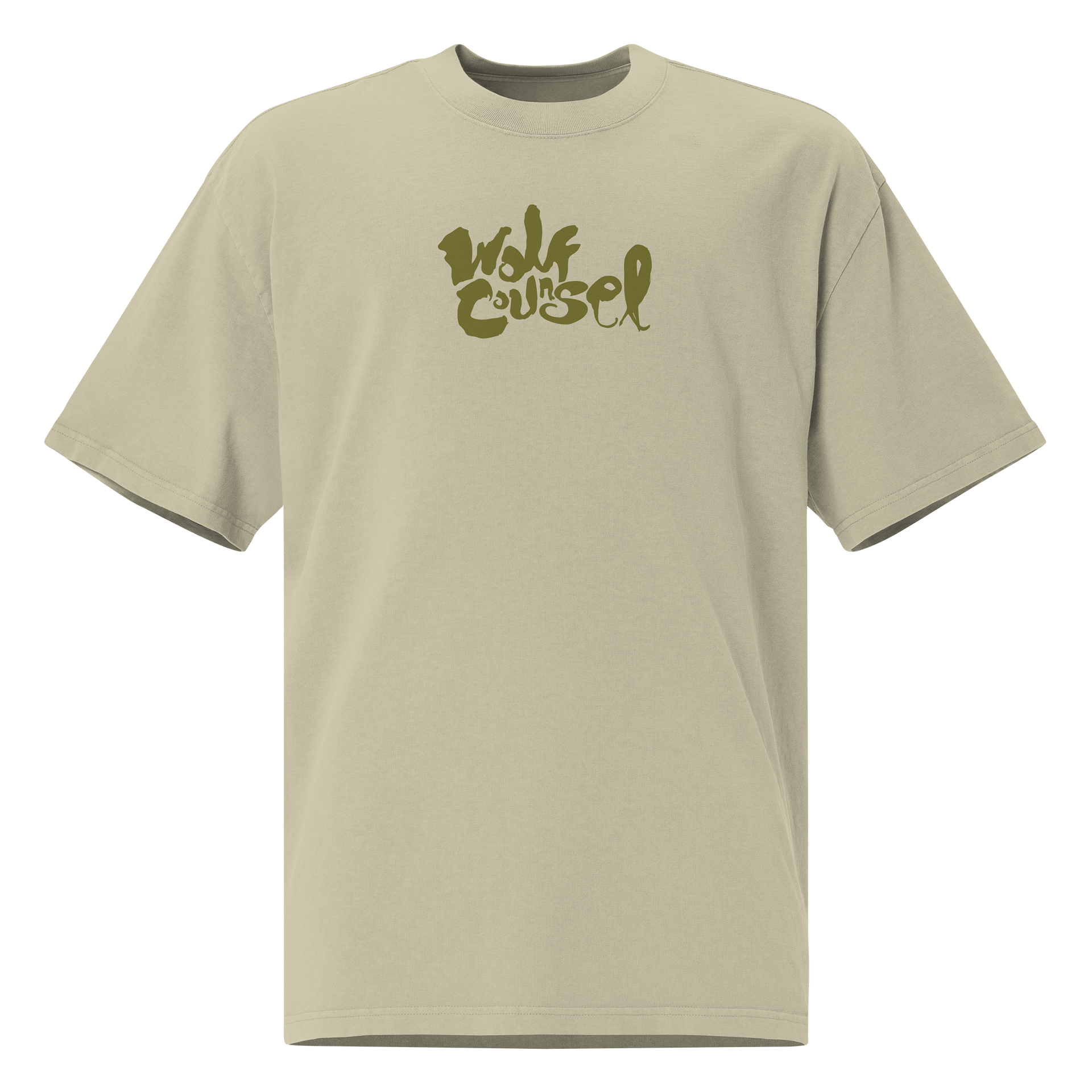 Wolf Counsel AS Colour Premium Oversized Faded T-Shirt (Back Patch) product image (1)