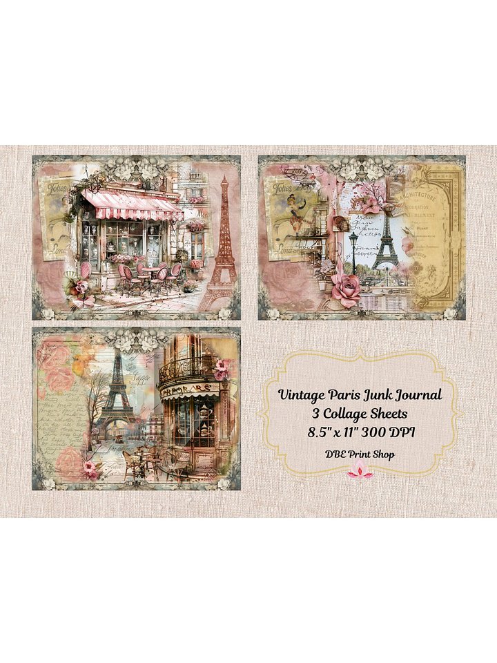 Vintage Paris Junk Journal product image (2)