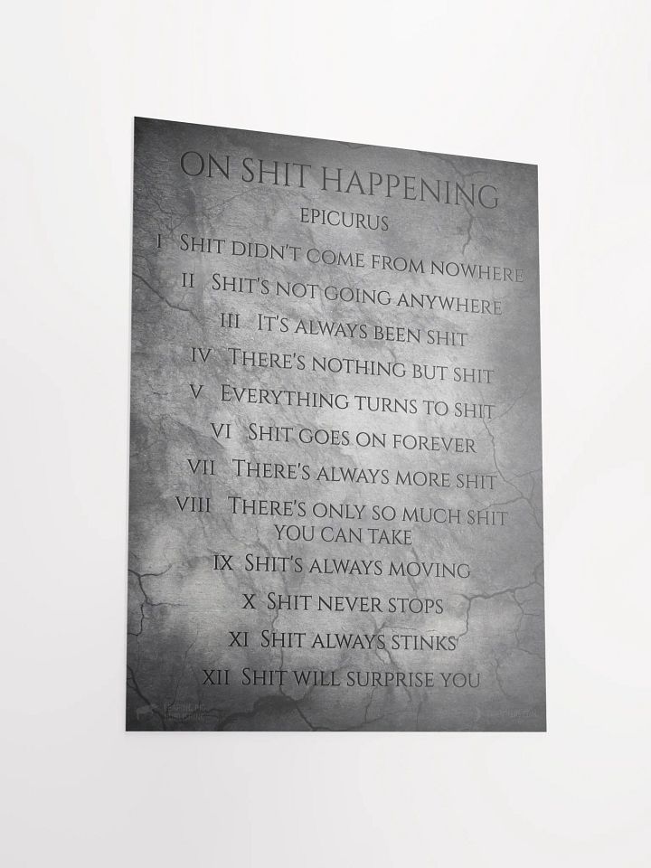 On SH!T Happening (Matte Poster) product image (1)