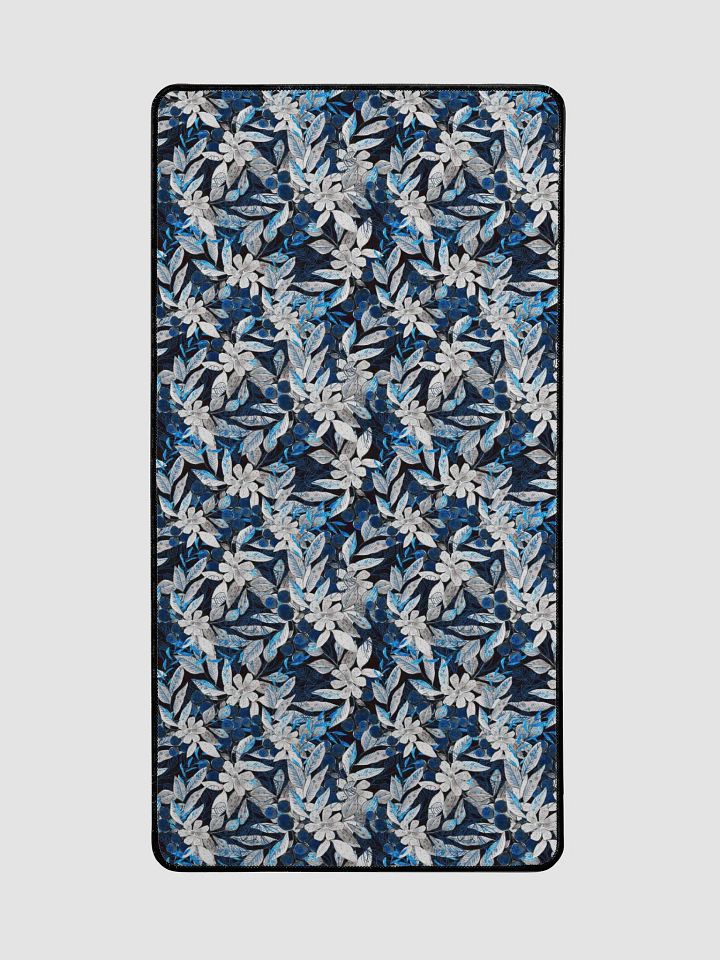 Blue White Garden Desk Mat product image (2)