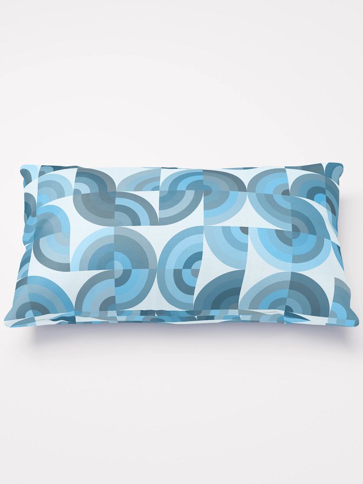 Symmetric Blue Grid All-Over Print Pillow product image (1)