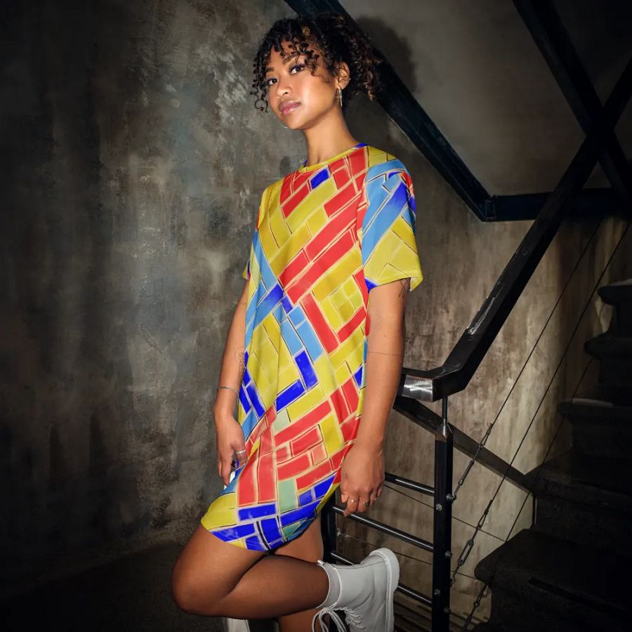 Neon Nights T Shirt Dress product image (12)