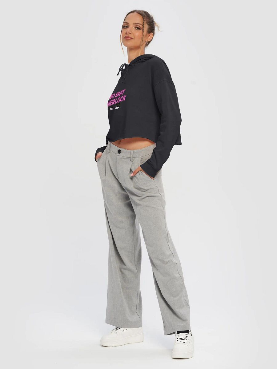 No Shit Sherlock Cropped Hoodie product image (22)