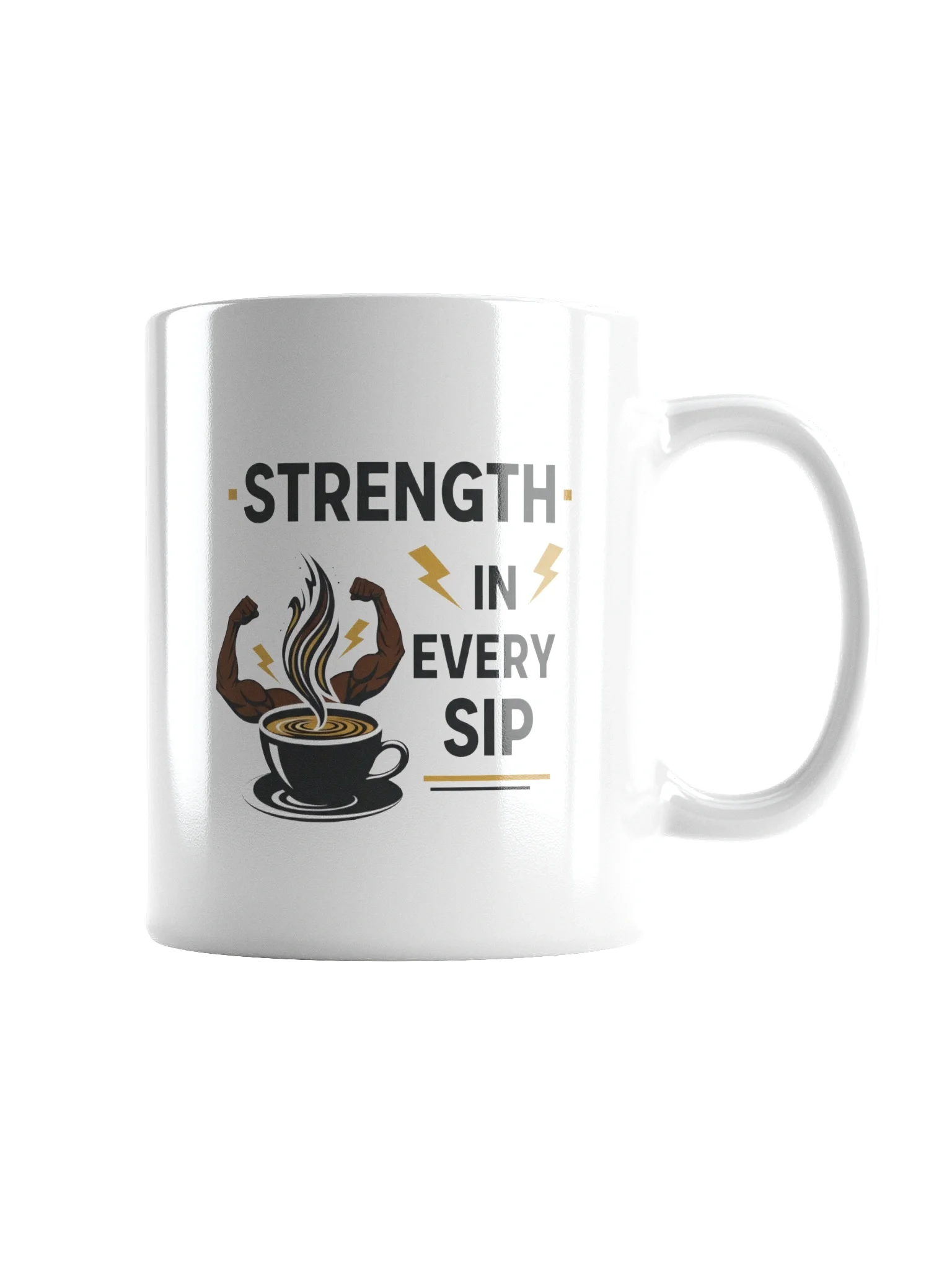 Strength in Every Sip Mug – Inspirational Motivational Coffee Cup for Daily Empowerment product image (2)