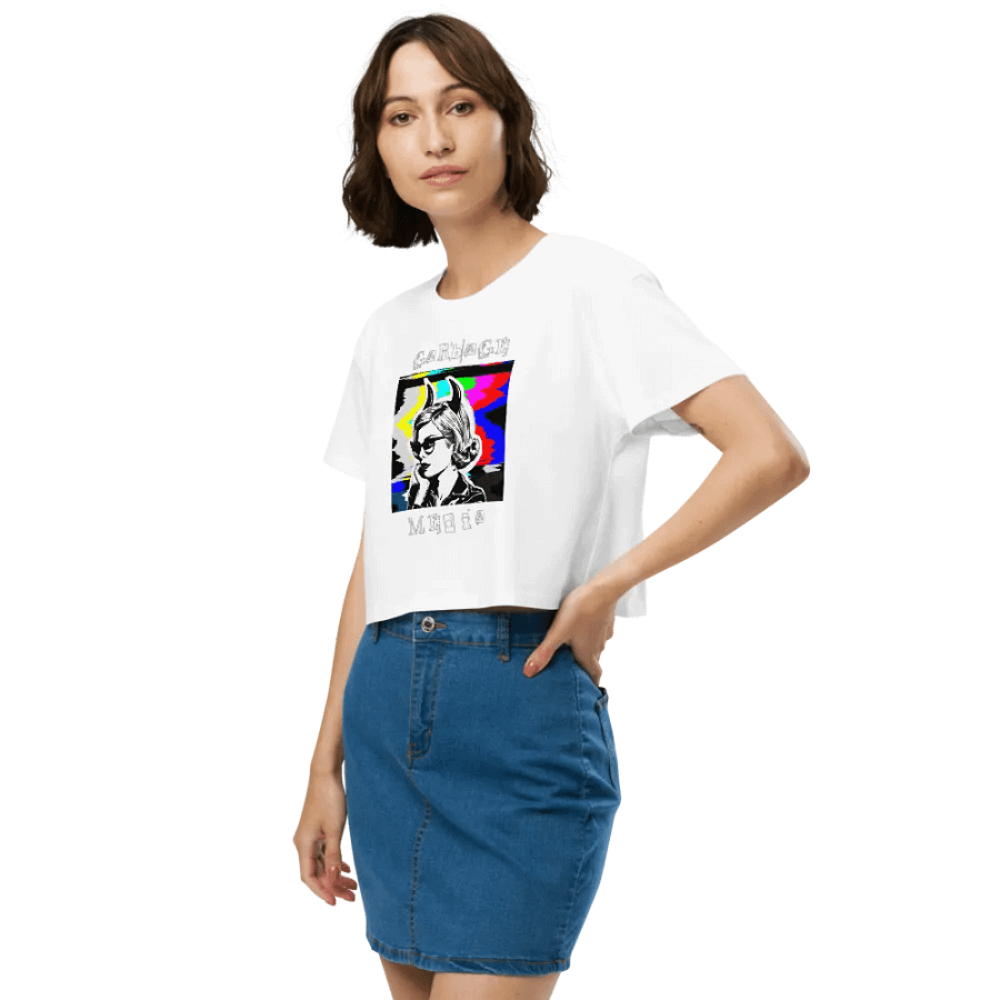 Garbage Media Pop Art Cropped Shirt product image (5)