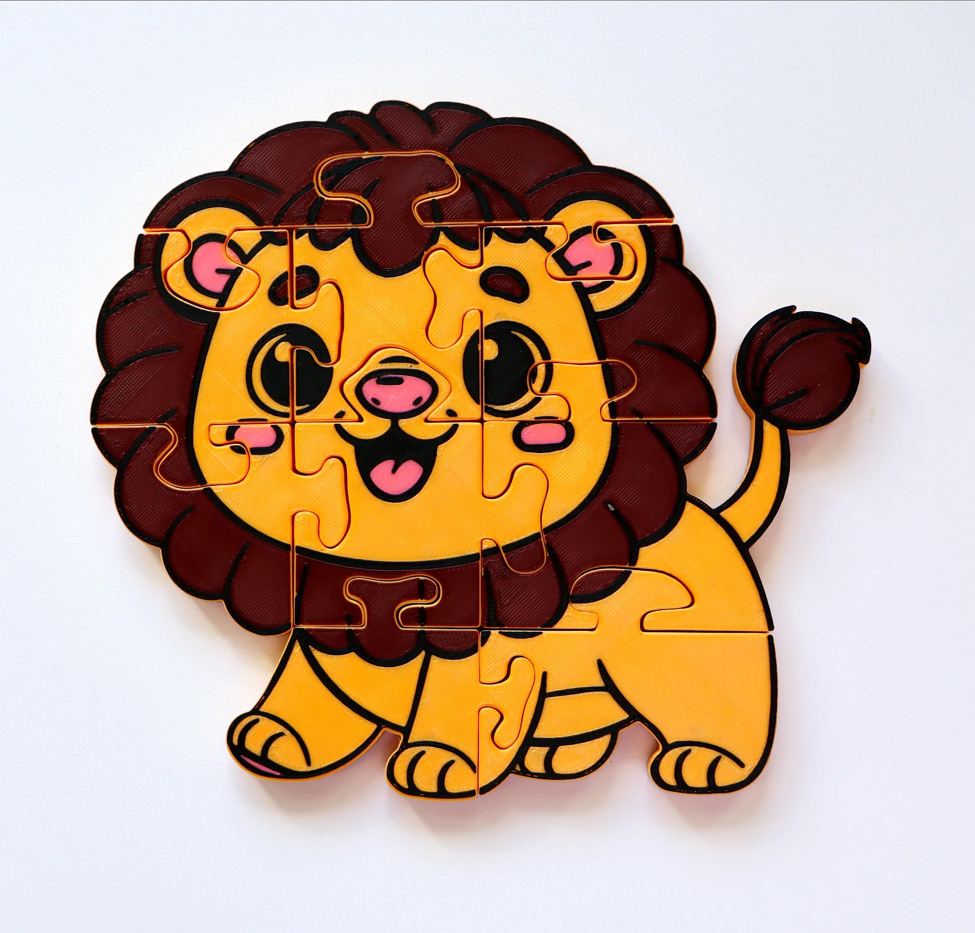 Lion 3D Printed Puzzle – A Roaring Good Time in Every Piece! product image (1)