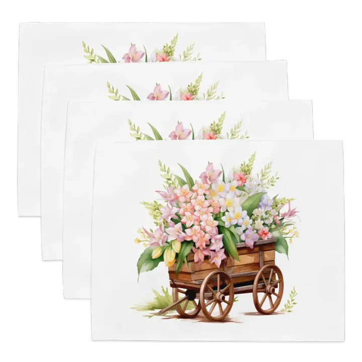 Floral Cart Harmony Placemat Set (Set of 4) product image (1)