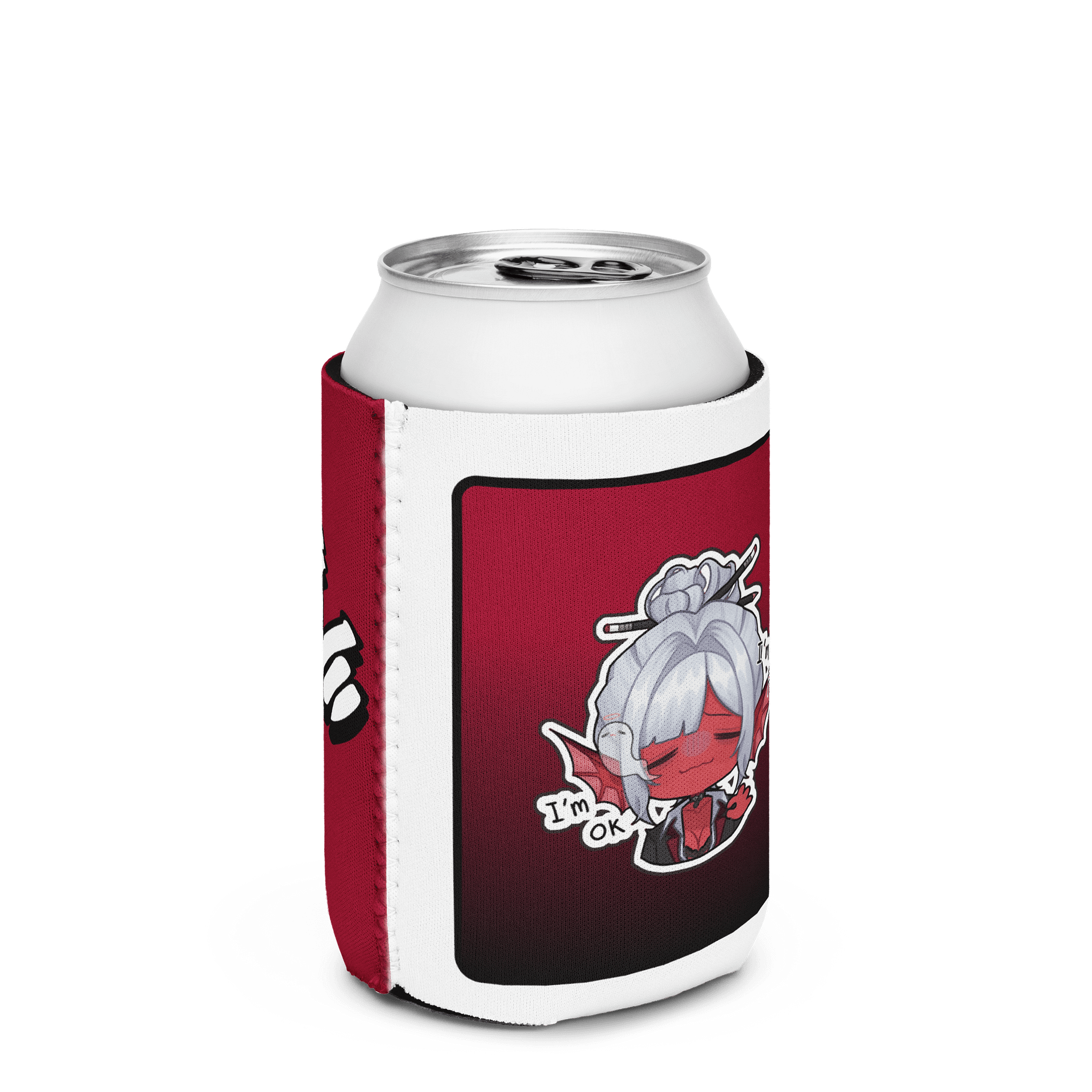 I'm Fine Emote Coozie (Red) product image (3)