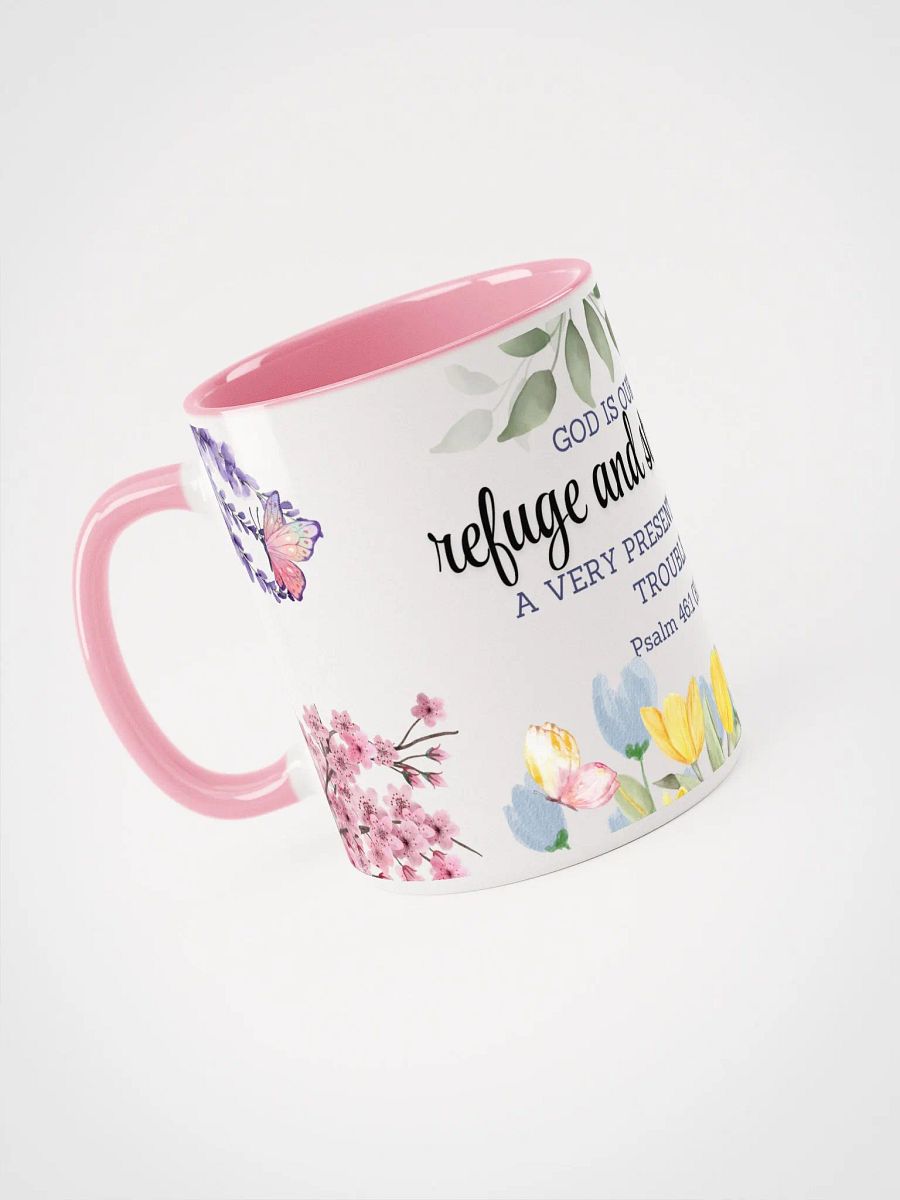 Refuge & Strength Floral Mug-Pink product image (4)