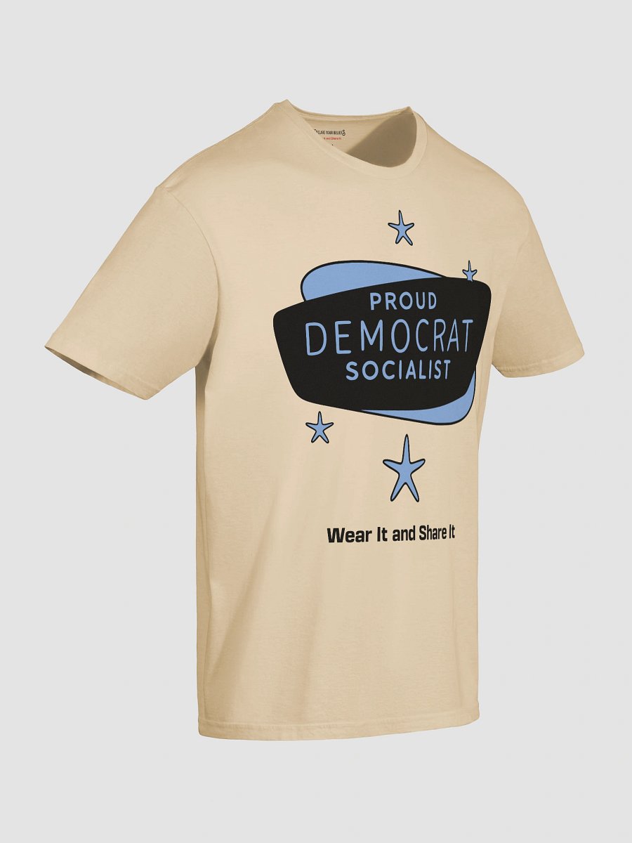 Proud Democrat Socialist Bold Identity Tee (C) product image (7)