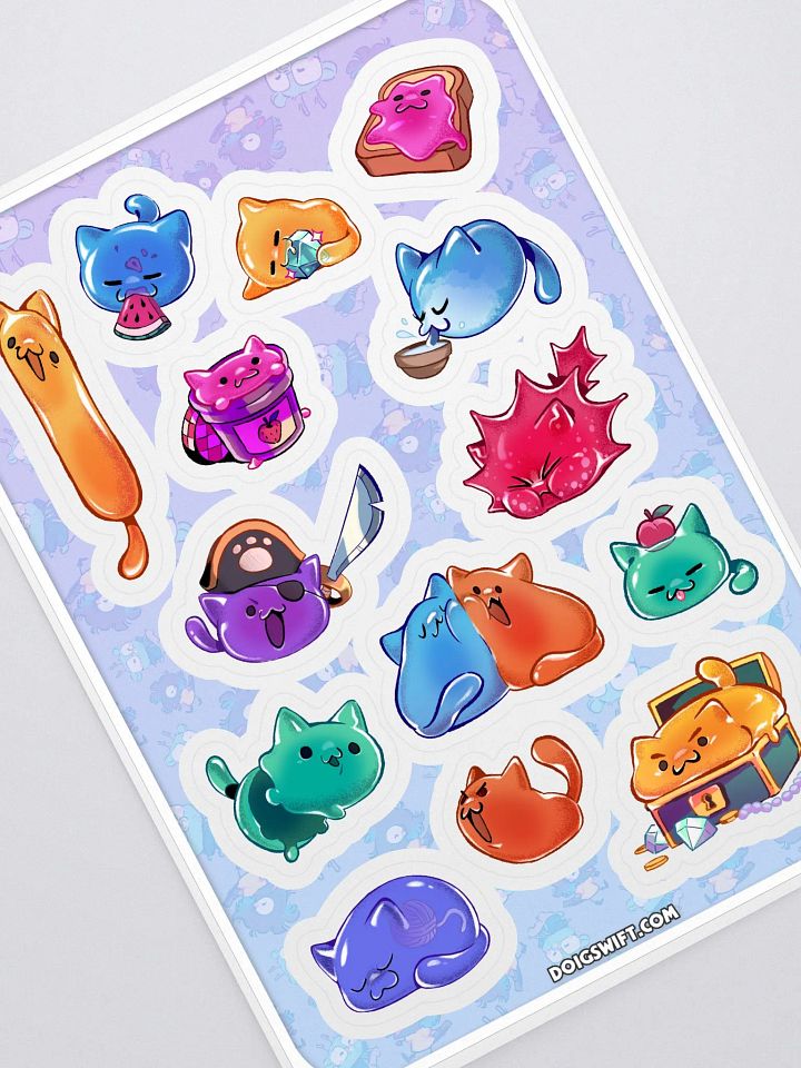 Jelly Cat Sticker Sheet product image (1)