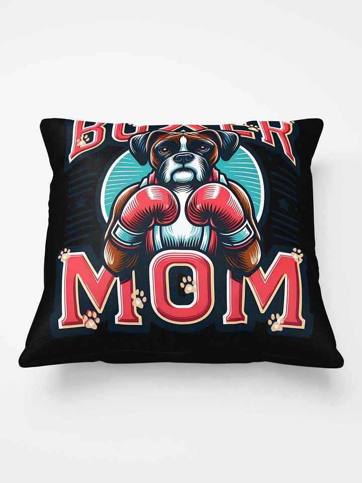 Boxer Mom Pillow: Boxer Dog with Boxing Gloves Design product image (2)