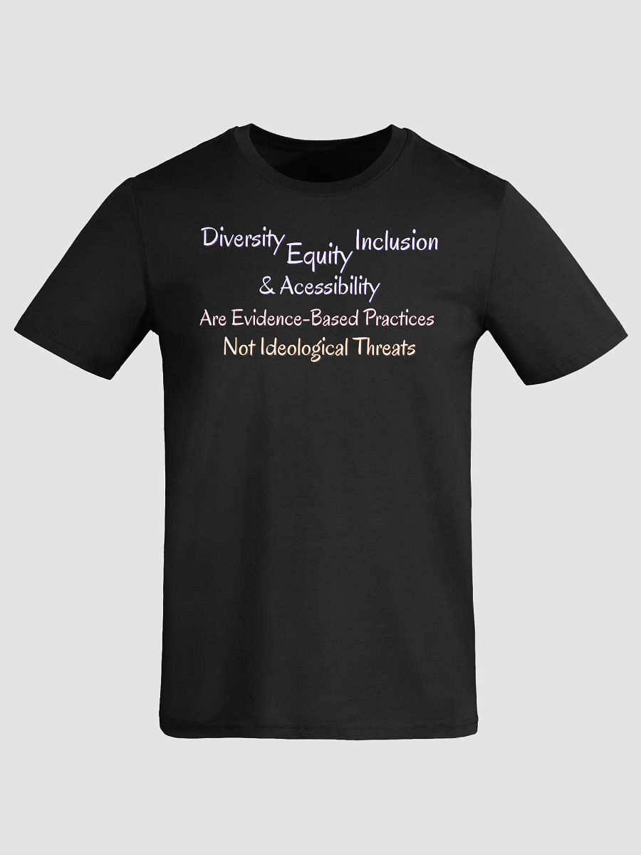 Hands Off DEIA, Evidence Based Practices (words only) , Tee product image (1)