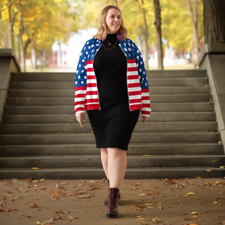All-Over Print Bomber Jacket - USA product image (12)