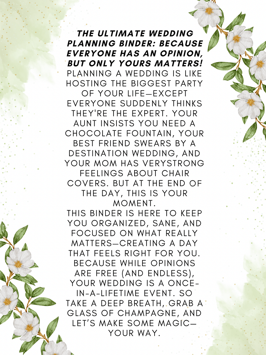 Wedding Planning Binder Template product image (3)