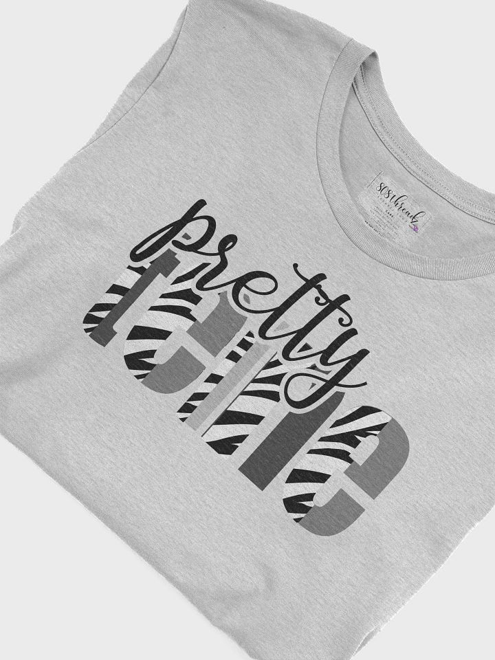 Pretty Teine T-Shirt; Black with Black & White Zebra Pattern product image (1)