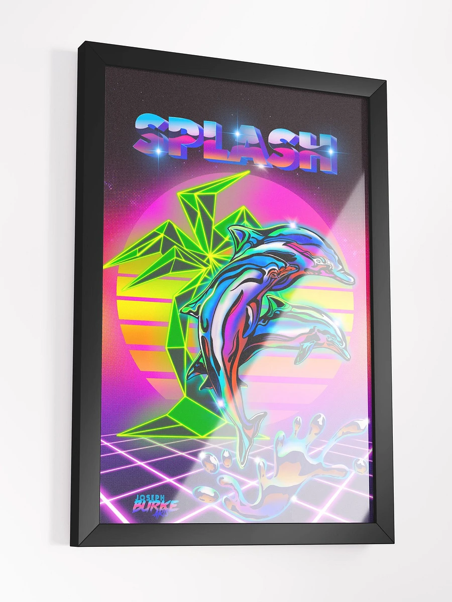 Synthwave Splash Framed Art product image (3)