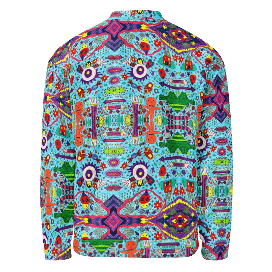 Abstract Doodle Characters Unisex Bomber Jacket product image (5)