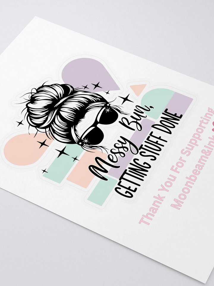 Messy Bun Sticker Sheet product image (2)