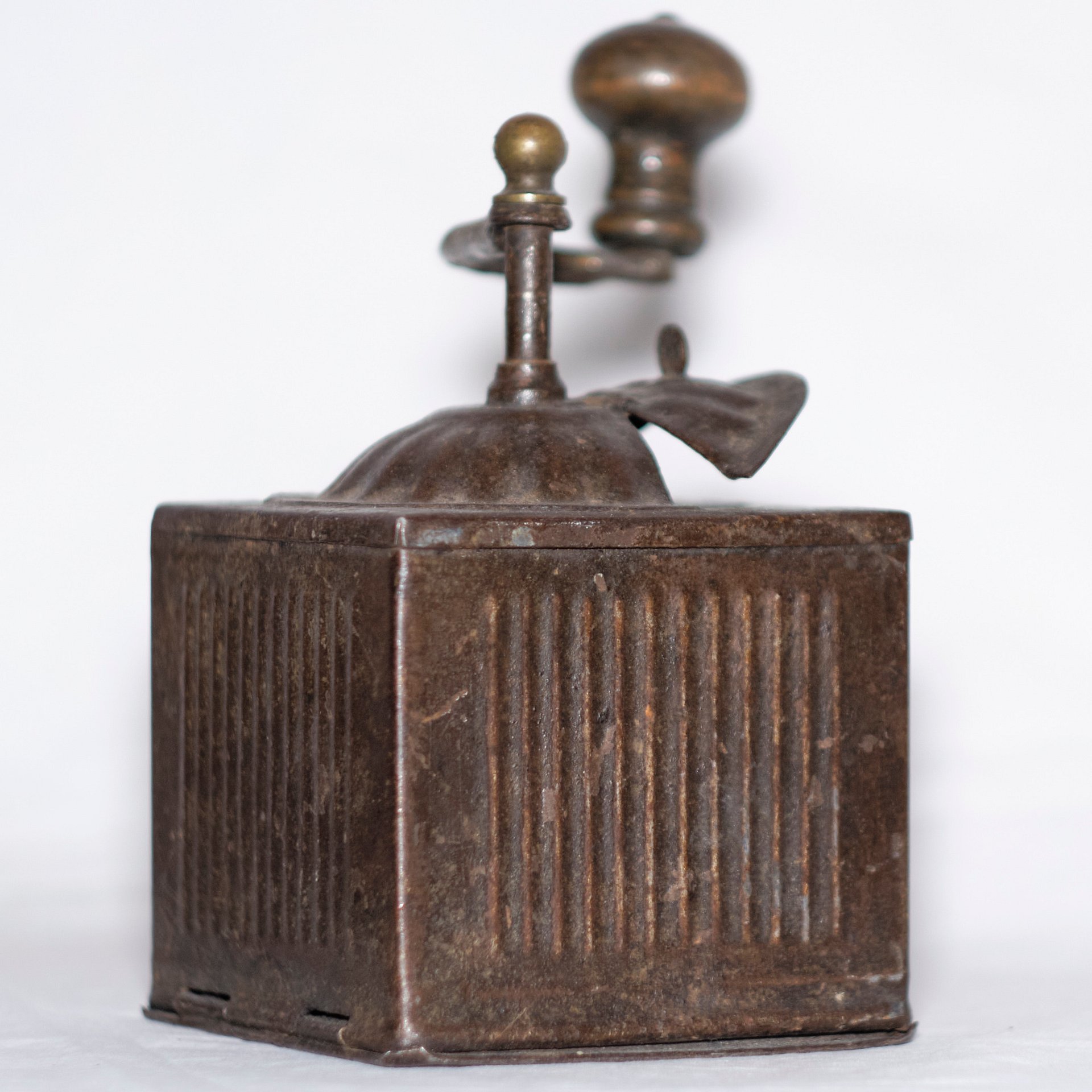 1900's Italian Metal Coffee Grinder, 'F B' product image (3)