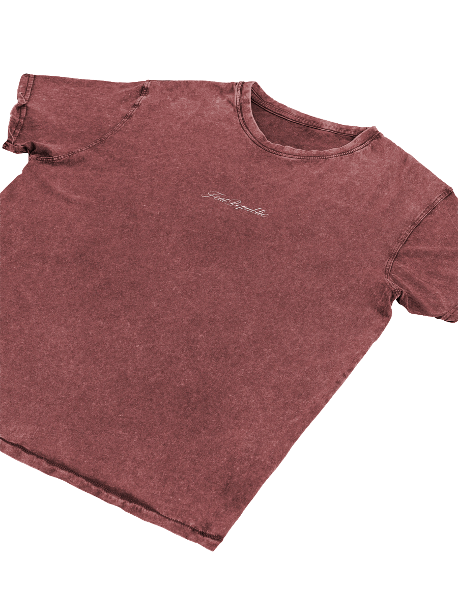 FeatRepublic StoneWashed Tee [RED] product image (2)
