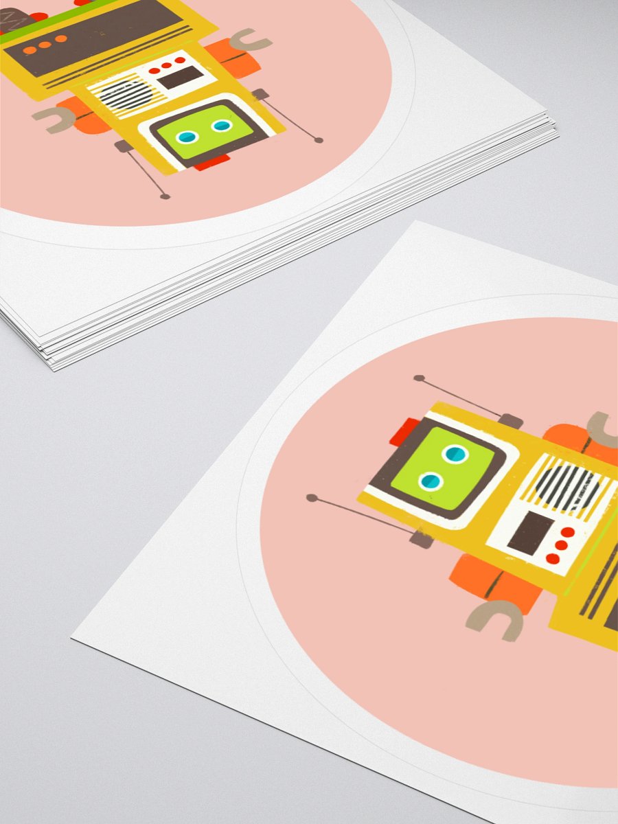 Bungalow the Atomic Robot - Round Stickers product image (10)