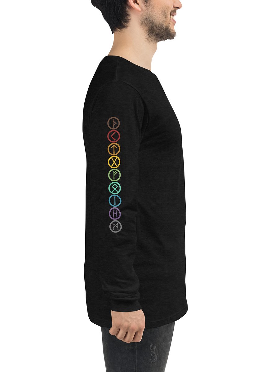 9 RINGS x BIFROST BIND RUNE UNISEX LONG SLEEVE TEE product image (4)