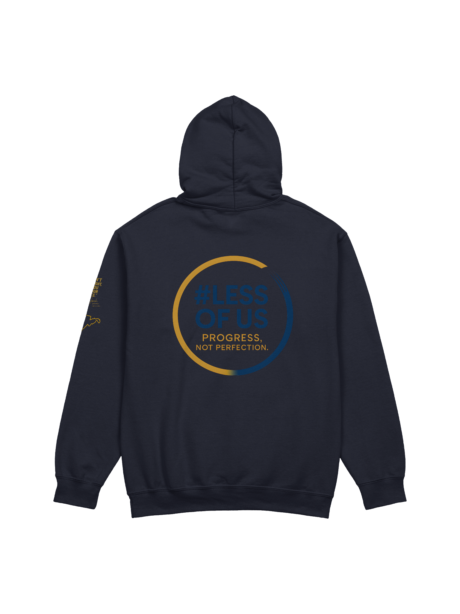 #LessOfUs Champion Hoodie – “Progress, Not Perfection” product image (2)
