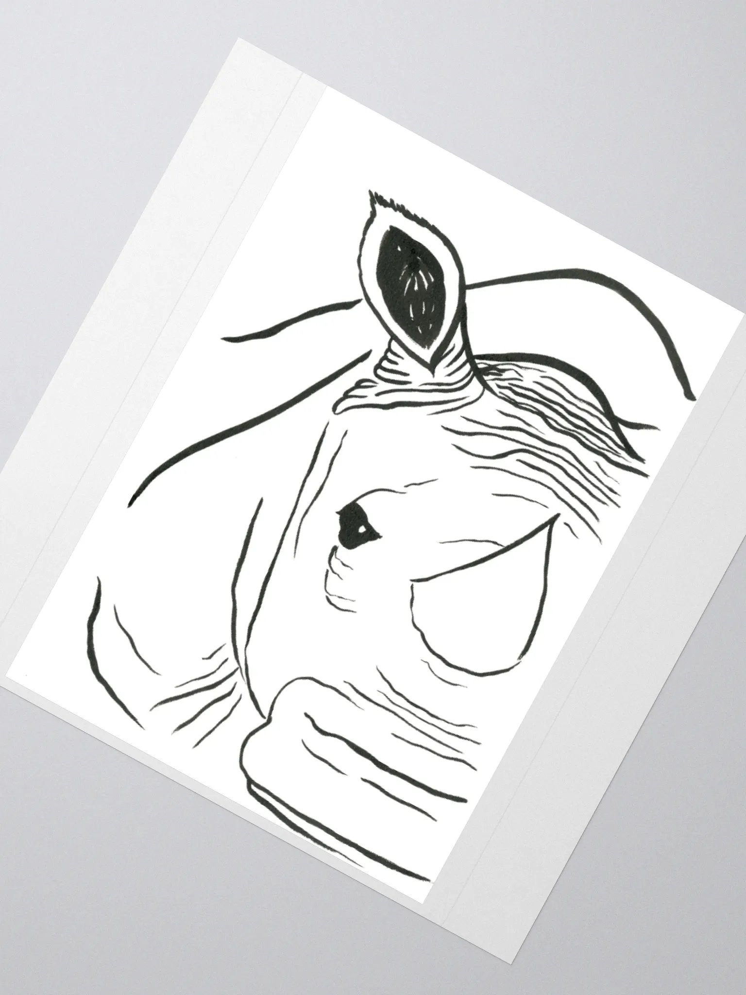 Face Of A Rhino Sticker product image (5)