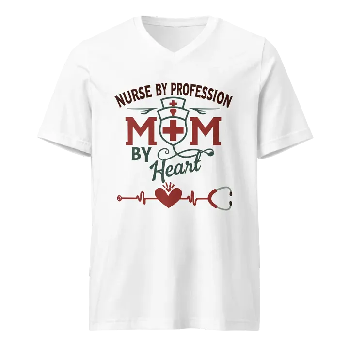 Heartfelt Nurse Mom V-Neck Tee product image (1)
