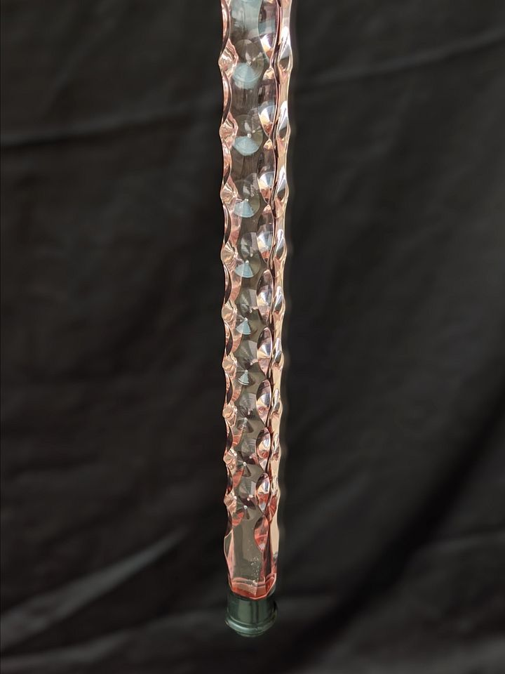 Red Diamond Transparent Acrylic Walking Stick – Elegance Redefined product image (2)