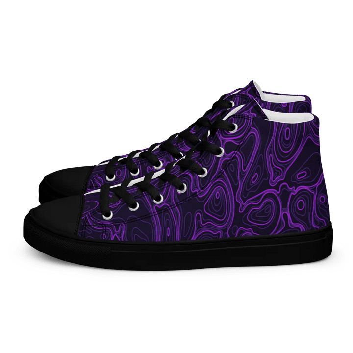 Topographic Swirl Men's Canvas Shoes product image (1)