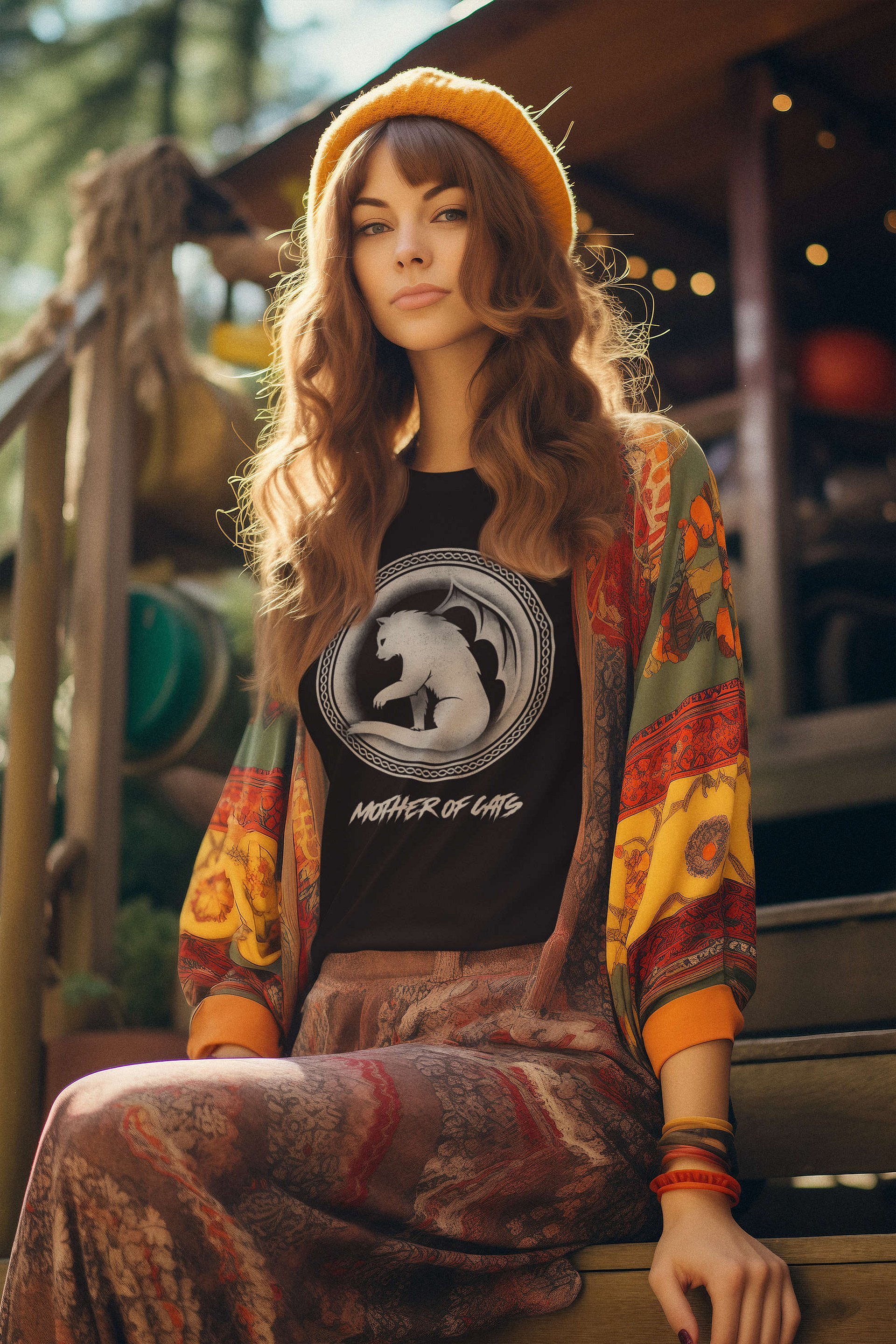 Mother Of Cats Brown/Black TShirt product image (1)